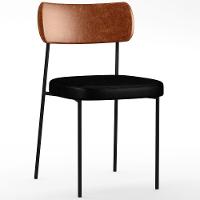 Kit 06 Cadeiras Para Sala De Jantar Melina Camel Preto - 7