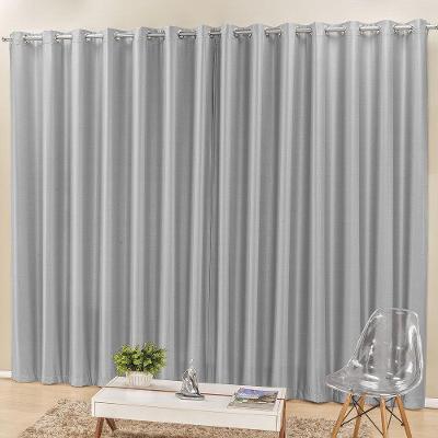 Cortina Madri Para Trilho Suisso Max Tecido Semi Blackout 3,00M X 2,50M - Cinza