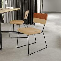 Kit 06 Cadeiras Faixa Couríssimo Camel Linho Bege Escuro - 9