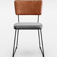 Kit 06 Cadeira Estofada Sala Jantar Camel Linho Cinza - 13