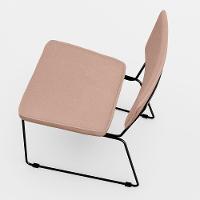 Kit 06 Cadeiras Estofada Para Sala De Jantar Base Aço Rosê - 2