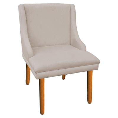 Cadeira de Jantar Liz Suede Bege - Drossi