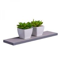 Prateleira 50 X 20cm Cinza Claro Suporte Invisível - 1
