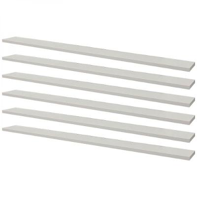 Kit 6 Prateleiras 80 x 15cm Branca com Suporte Invisível