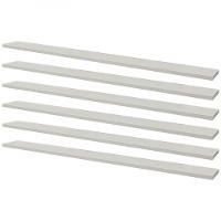 Kit 6 Prateleiras 80 x 15cm Branca com Suporte Invisível - 1
