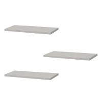 Kit 3 Prateleiras 40 X 20cm Branca Suporte Invisível - 1