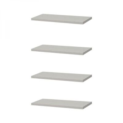 Kit 4 Prateleiras 40 x 20cm Branca Suporte Invisível
