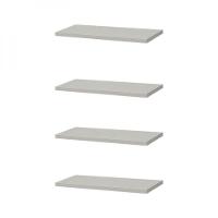 Kit 4 Prateleiras 40 x 20cm Branca Suporte Invisível - 1