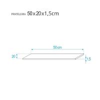 Kit 3 Prateleiras 50 X 20cm Freijó Suporte Invisível