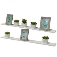 Kit 2 Prateleiras 100 X 20cm Branca Suporte Invisível - 2