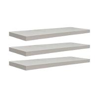 Kit 3 Prateleiras 60 x 20cm Branco Espessura 25mm Invisível - 1
