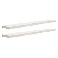 Kit 2 Prateleiras 90 x 20cm Branco Espessura 25mm Invisível - 1