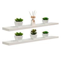 Kit 2 Prateleiras 90 x 20cm Branco Espessura 25mm Invisível - 3