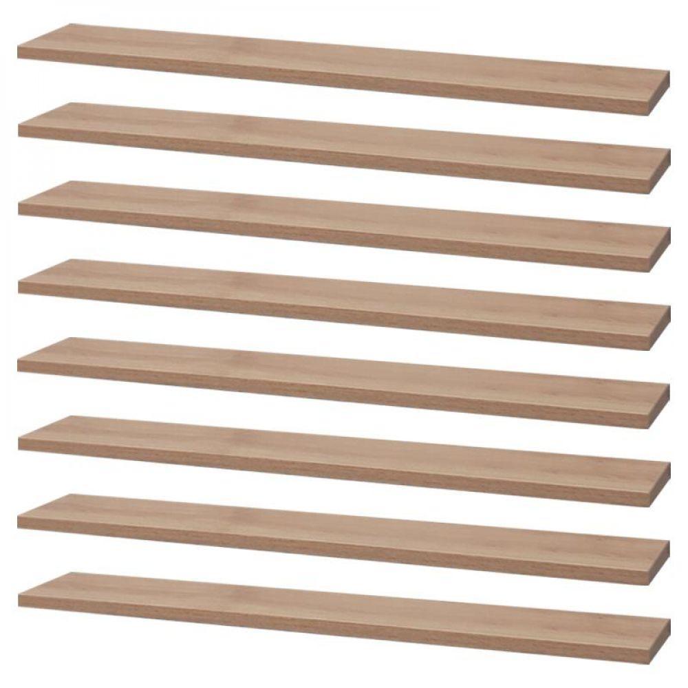 Kit 8 Prateleiras 60 X 20cm Carvalho Suporte Invisível - 1