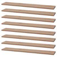 Kit 8 Prateleiras 60 X 20cm Carvalho Suporte Invisível - 1