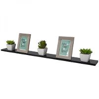 Kit 6 Prateleiras 50 X 20cm Preta Suporte Invisível - 2