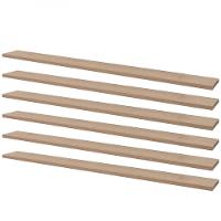 Kit 6 Prateleiras 80 X 10cm Carvalho Suporte Invisível - 1