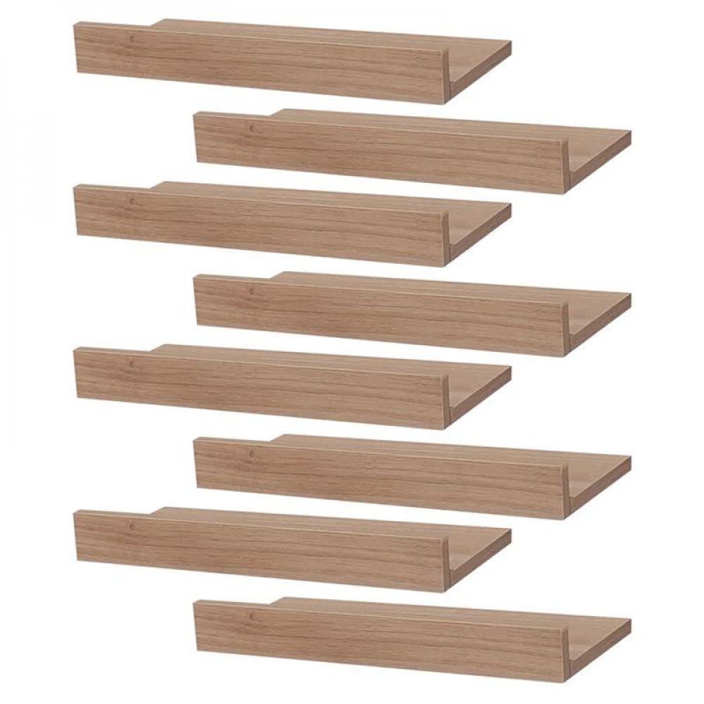 Kit 8 Prateleiras Porta Quadros 60 X 10cm Suporte Invisível - 1