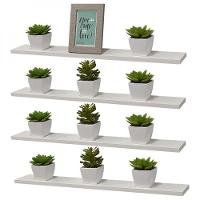 Kit 4 Prateleiras 60 X 10cm Branca Suporte Invisível - 11