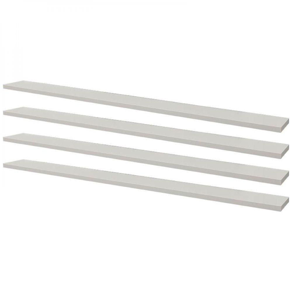 Kit 4 Prateleiras 70 X 20cm Branca Suporte Invisível - 3