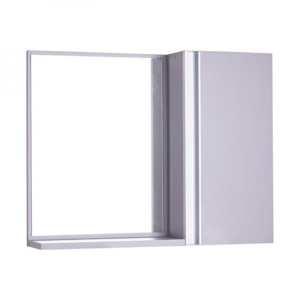 Espelho para Banheiro com Armário Cinza Claro Barra Vertical - 1