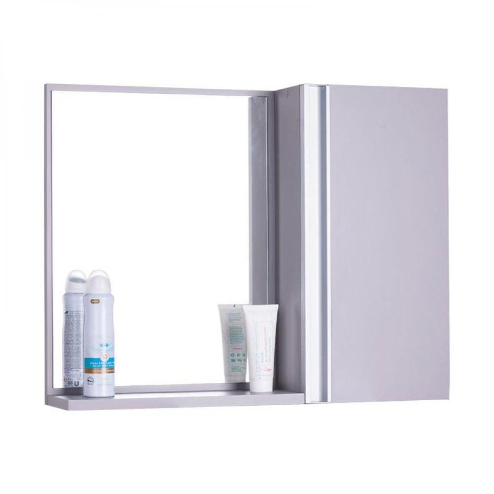 Espelho para Banheiro com Armário Cinza Claro Barra Vertical - 3