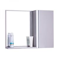 Espelho para Banheiro com Armário Cinza Claro Barra Vertical - 5