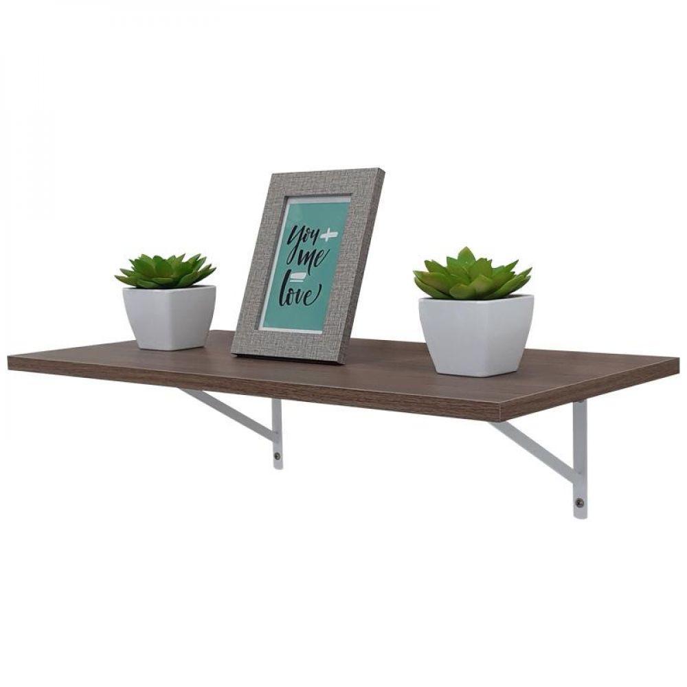 Prateleira 100 X 30cm Nogal Com Mão Francesa - 2