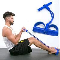 Elastico Extensor Tonificação Abdominal Pilates Academia Em Casa Exercicio Fit Intensidade Azul - 2