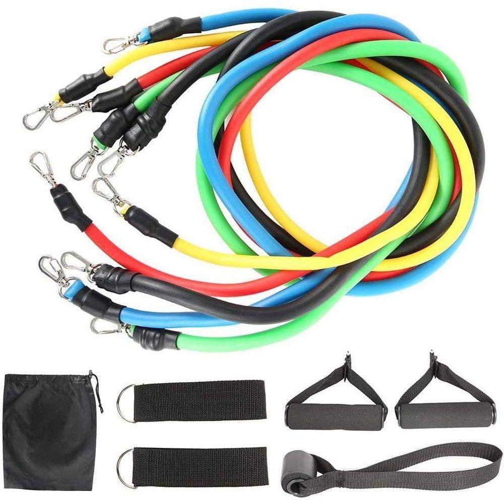 Kit Tubing 11 Peças Elásticos Exercício Extensor Funcional Jt-003 - 1