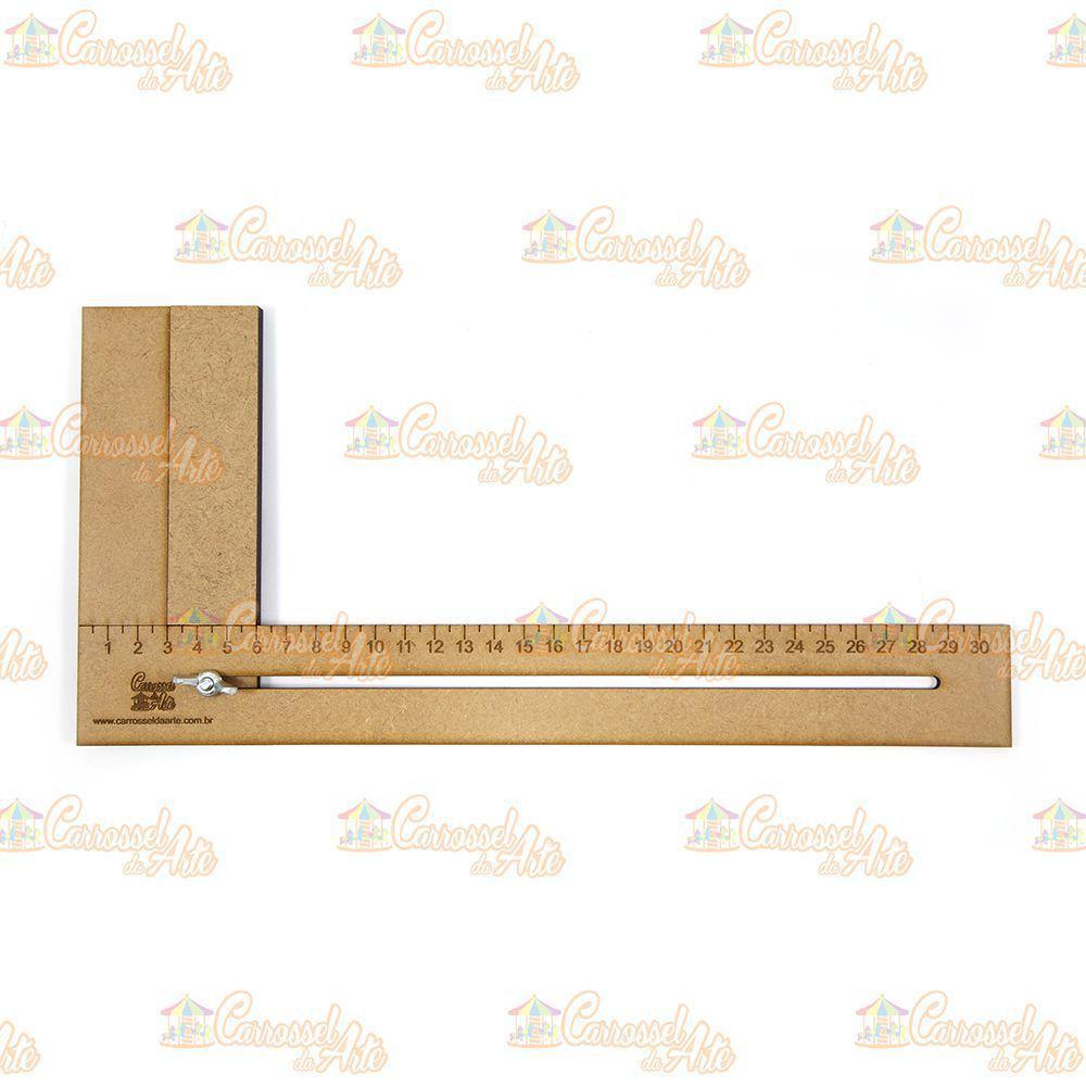 Kit Régua para Cabelo De Boneca 15, 30 e 50 Cm - 3