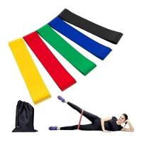 Kit 5 Faixas Elásticas Thera Band Exercícios Em Casa - 2