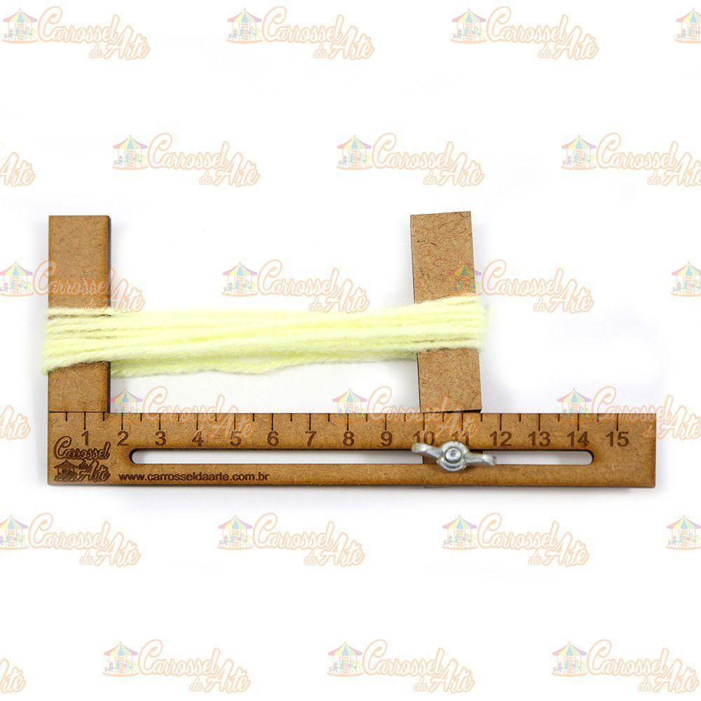 Régua Para Cabelo De Boneca Mdf 15 Cm - 2