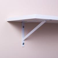 Prateleira 100 X 30cm Branca Com Mão Francesa - 4