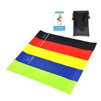 Kit 5 Super Mini Bands Fita Exercicio Para Malhar Aerobico Alongamento Elasticos - 1