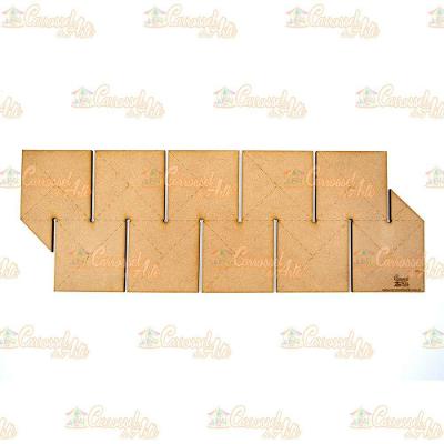 Régua Para Barrado Duplo Quadrado M