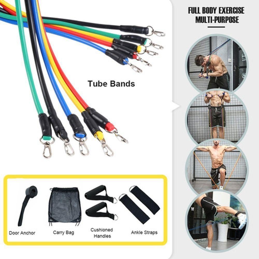Kit Elásticos Para Exercícios De Resistência Fit Treino - 1