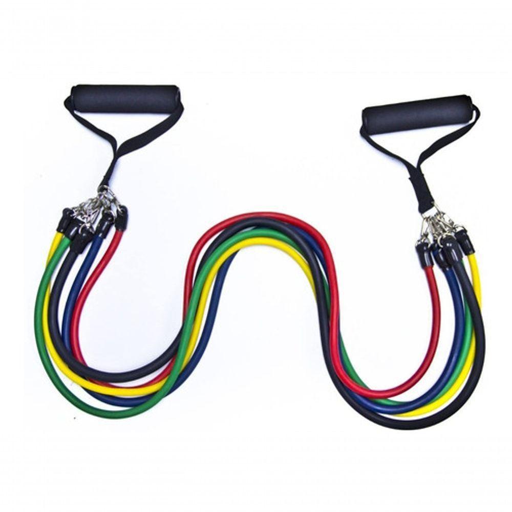 Kit Elásticos Para Exercícios De Resistência Fit Treino - 3