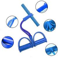 Elastico Extensor Tonificação Elástico De Tensão C/Apoio P/Os Pés Tubefit Azul - 1