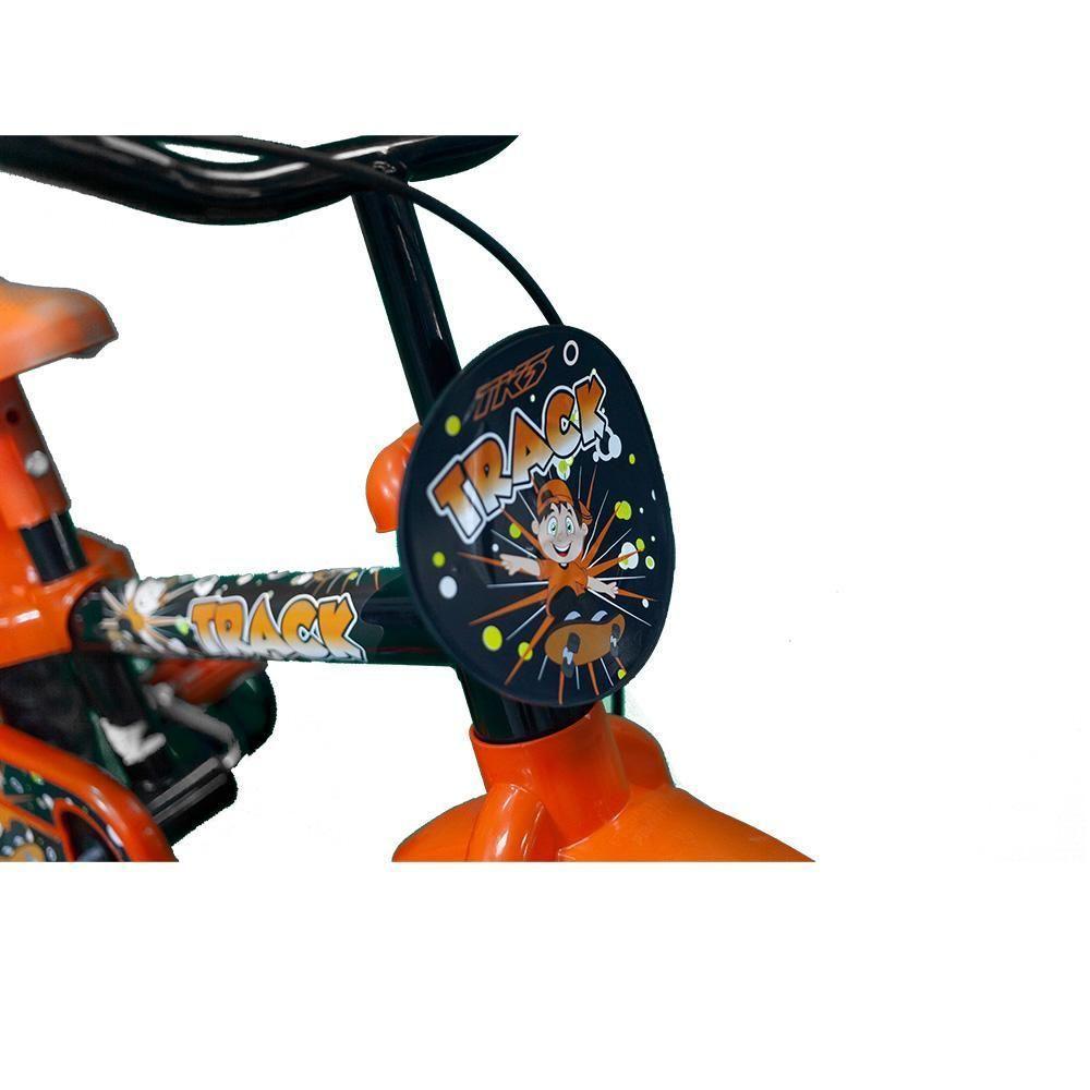 Bicicleta Infantil Track Arco Íris Aro-12 Preto/Laranja - 4