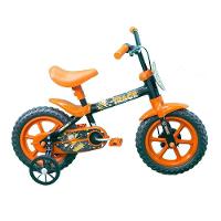 Bicicleta Infantil Track Arco Íris Aro-12 Preto/Laranja - 1