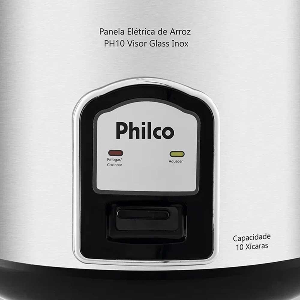Panela De Arroz Elétrica Philco Ph 10 Xícaras Preta/Inox - 2