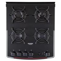 Fogão De Piso 4 Bocas Automático Supreme Glass Mesa Em Vidro Dako Preto Bivolt