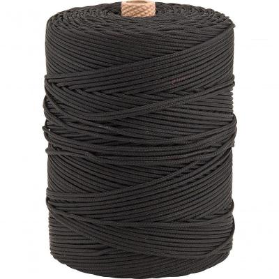 Corda Multifilamento Trançada 3,5Mm 1,0Kg 169 Metros Preta P