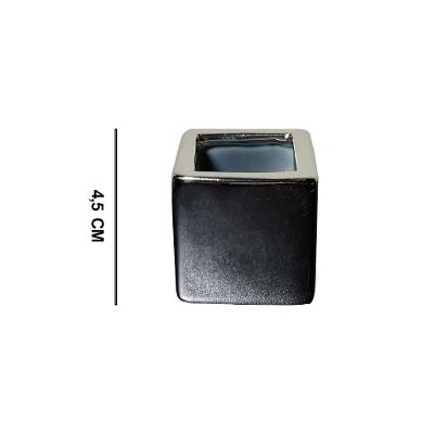 Vaso em Cerâmica Prata 4,5cm