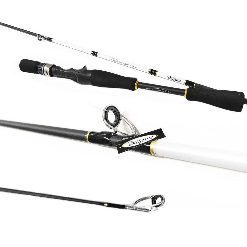 Vara De Carretilha Em Carbono 1,85m 30lbs Safira Cabo Up Set - 1