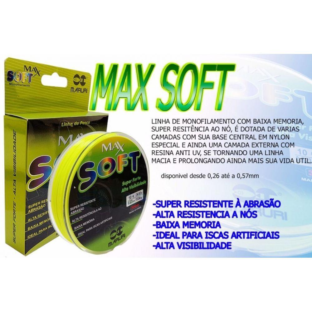 Linha Monofilamento Soft Max Verde 300m 0,57mm 40lbs - 2
