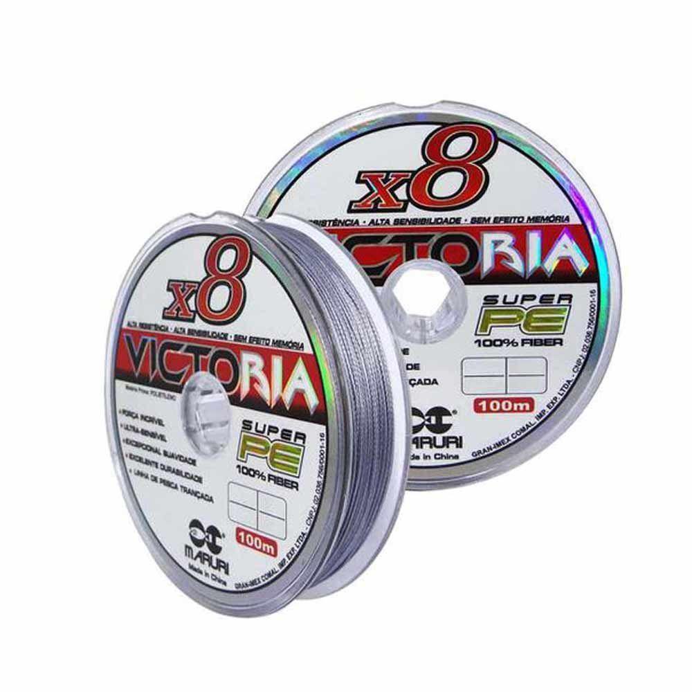 Linha de Pesca Multifilamento Cinza 8 Fios 200m 0.50mm 76lb - 5