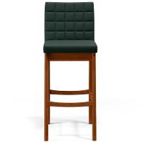 Kit 06 Banquetas Altas Mila Linho Verde Musgo - 5