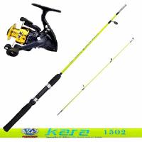 Conjunto Molinete + Vara Kara 1,35cm - 2